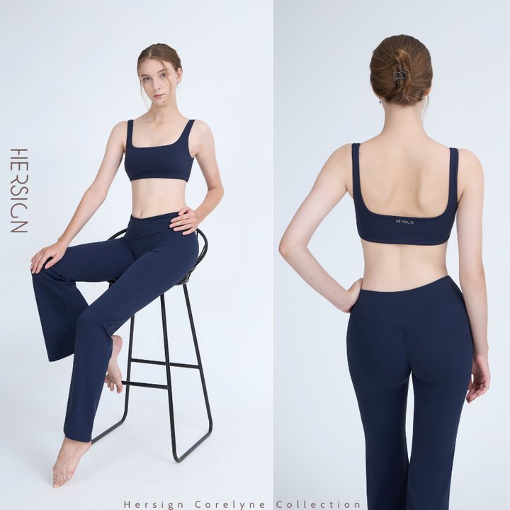HERSIGN Đồ tập yoga nữ cao cấp Set tập gym nữ Quần ống loe tôn dáng SET206 BST HERSIGN CORELYNE