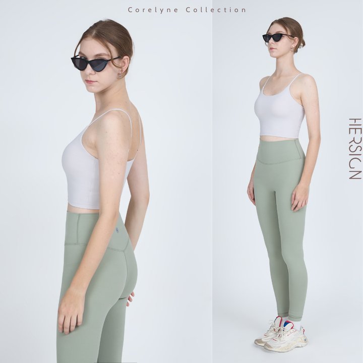 HERSIGN Set tập gym nữ Đồ tập yoga pilates nữ Áo croptop quần legging SMIX11L39A BST HERSIGN CORELYNE
